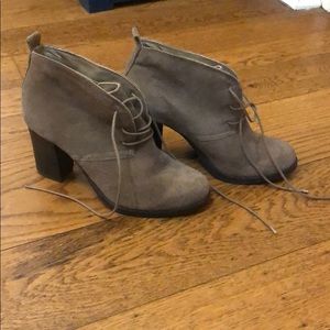 Nicole Suede Leather Booties